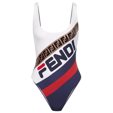 fendi fila bathing suit|fendi high waisted swimsuit.